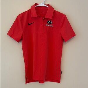 Nike Women’s Georgia Bulldogs Dri-FIT Red Performance Polo Shirt